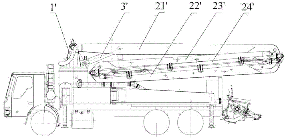 Boom device and concrete pump truck