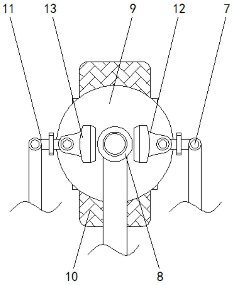 A freely steerable automobile chassis structure