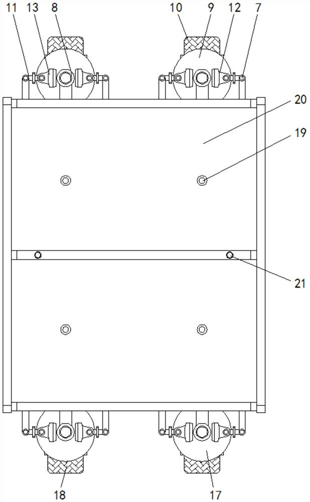 A freely steerable automobile chassis structure