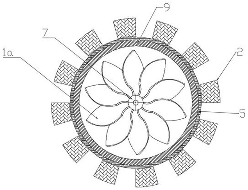 Vortex hydrogen flame magnetic fluid power generation/jet engine integrated machine and power generation method