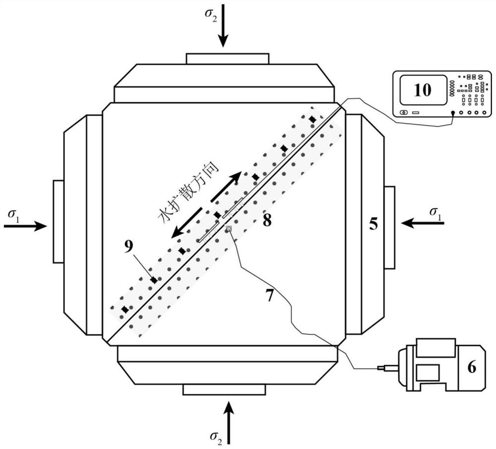 An experimental method for studying the fault rupture process induced by water injection