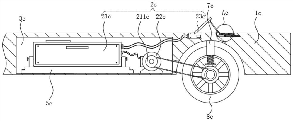 Driving speed regulation device of sightseeing electric vehicle