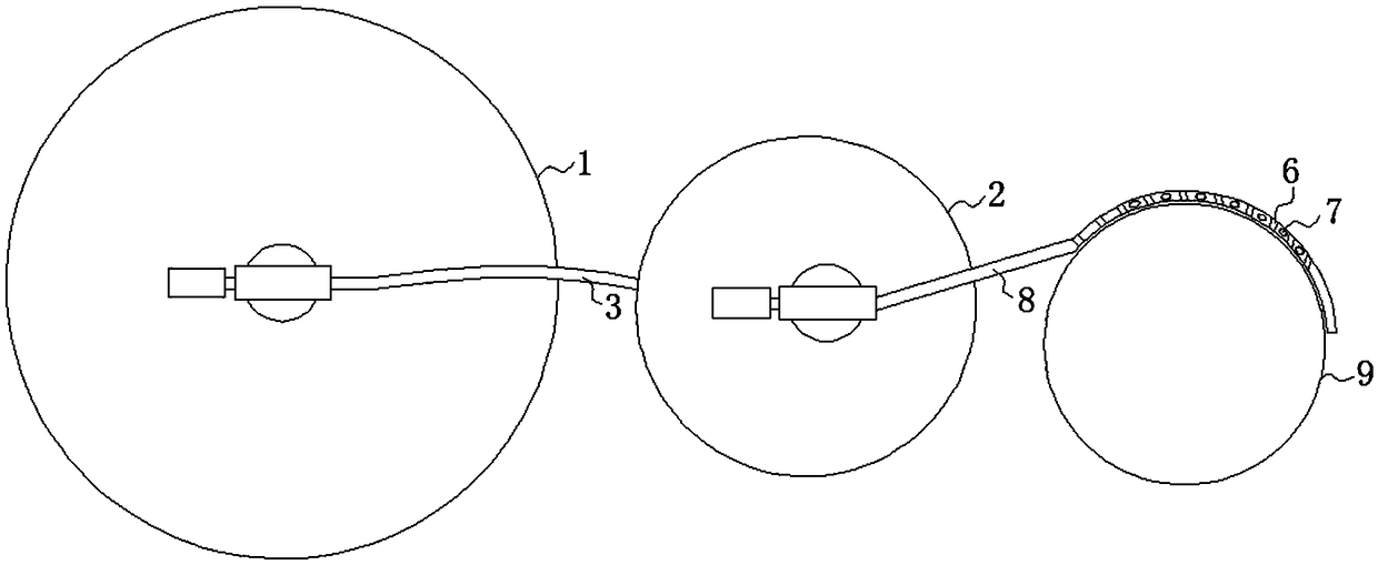 Preheating and after-heating device for welding