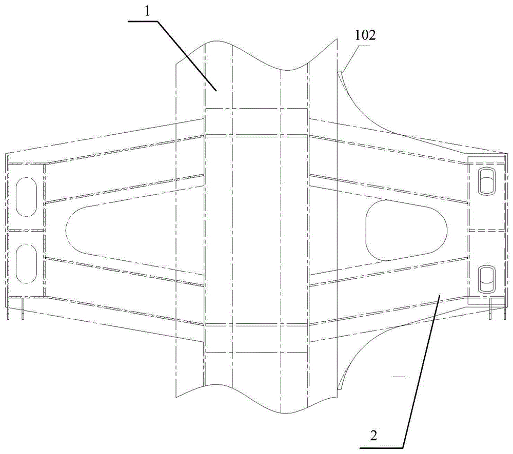 Railroad flat car underframe and method of making the same