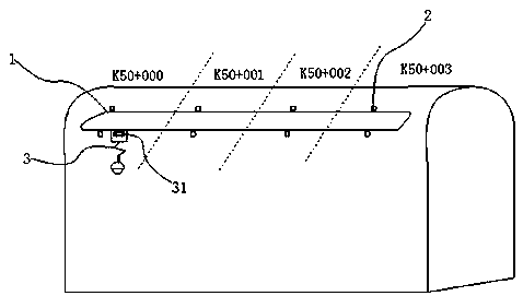 Tunnel structure disease identification system and method based on track type inspection robot