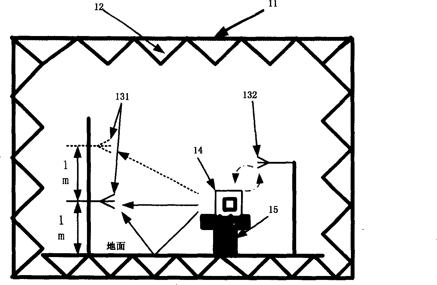 Apparatus and method for testing mobile terminal near field radiation