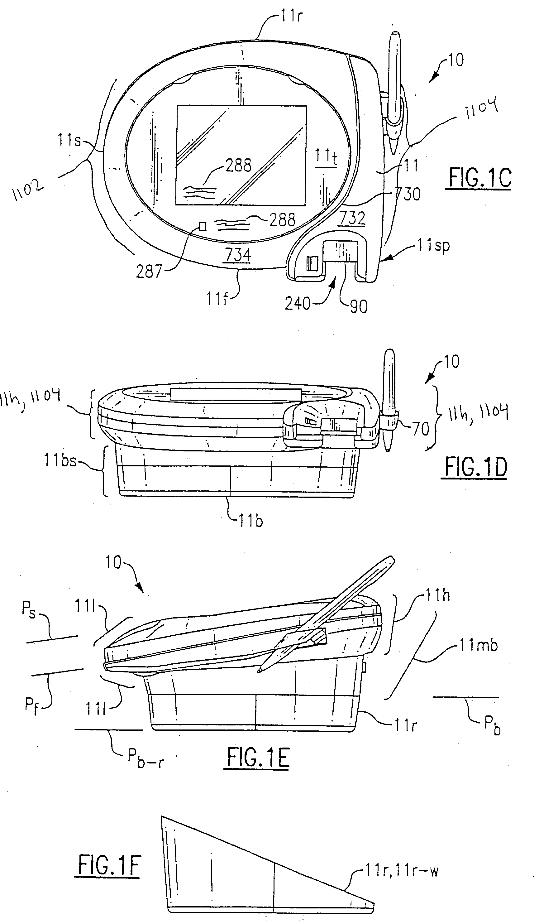 Transaction terminal having elongated finger recess