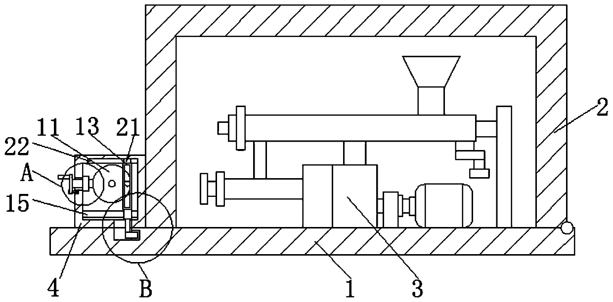 A granulator for biomass granule production with the function of protecting workers