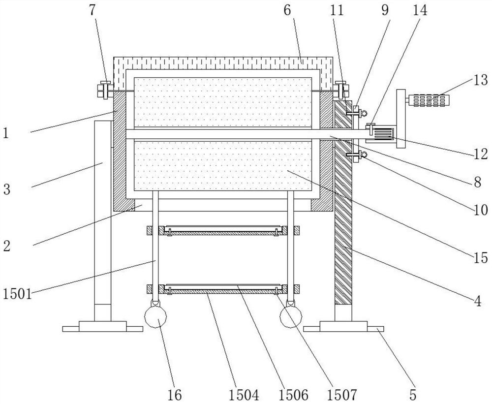 Aluminum rope ladder convenient to wind and store