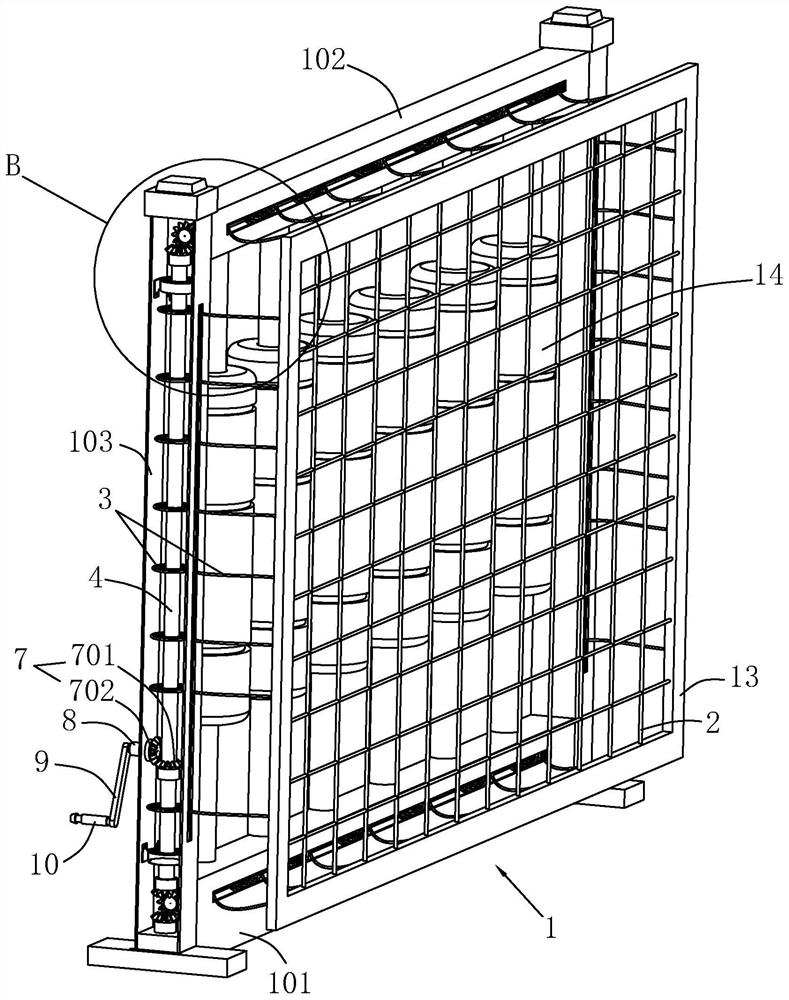 A protection fence for foundation pit of house construction