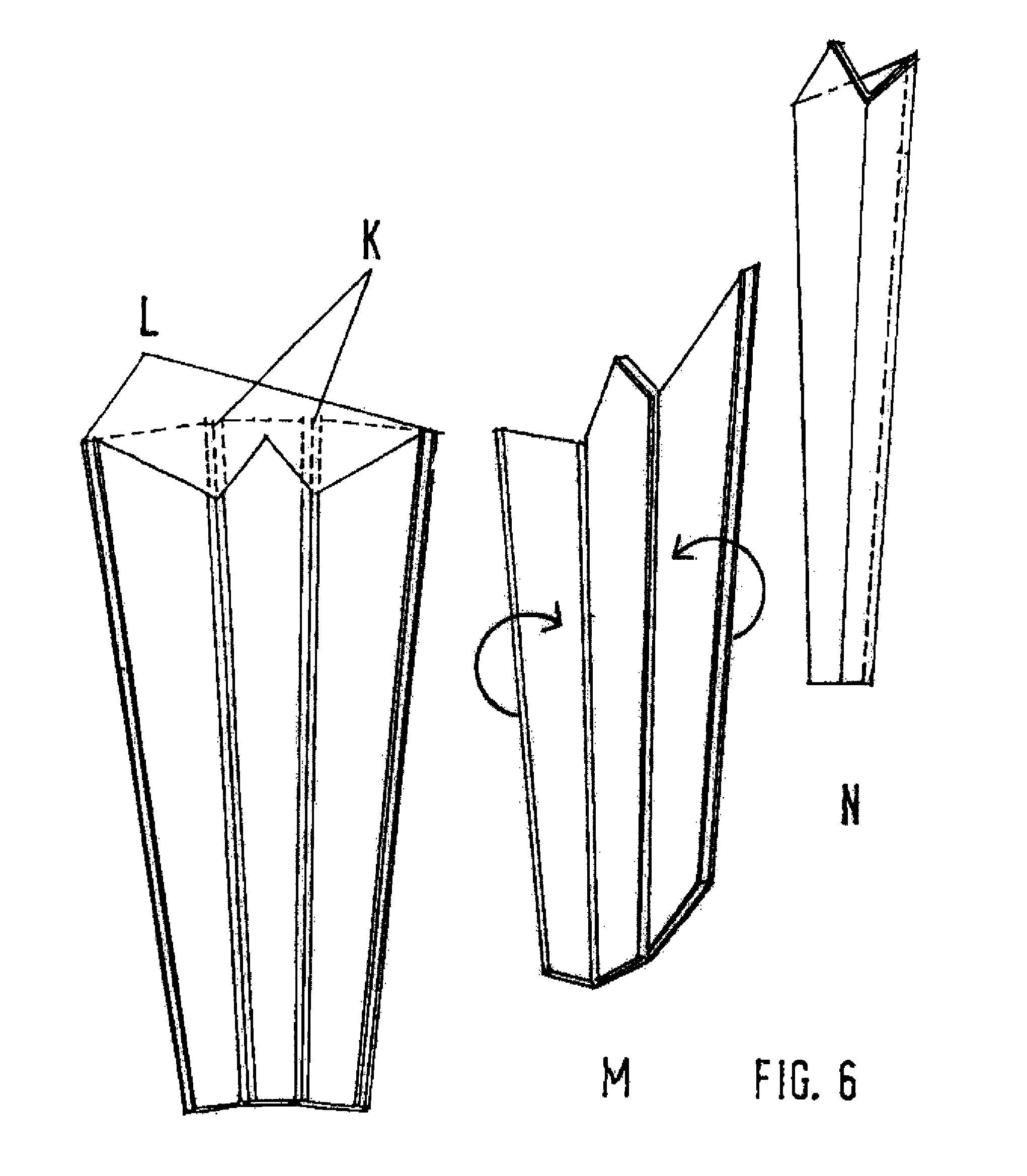 Method for producing objects, volumes, furniture modules and furniture, and articles produced by said method