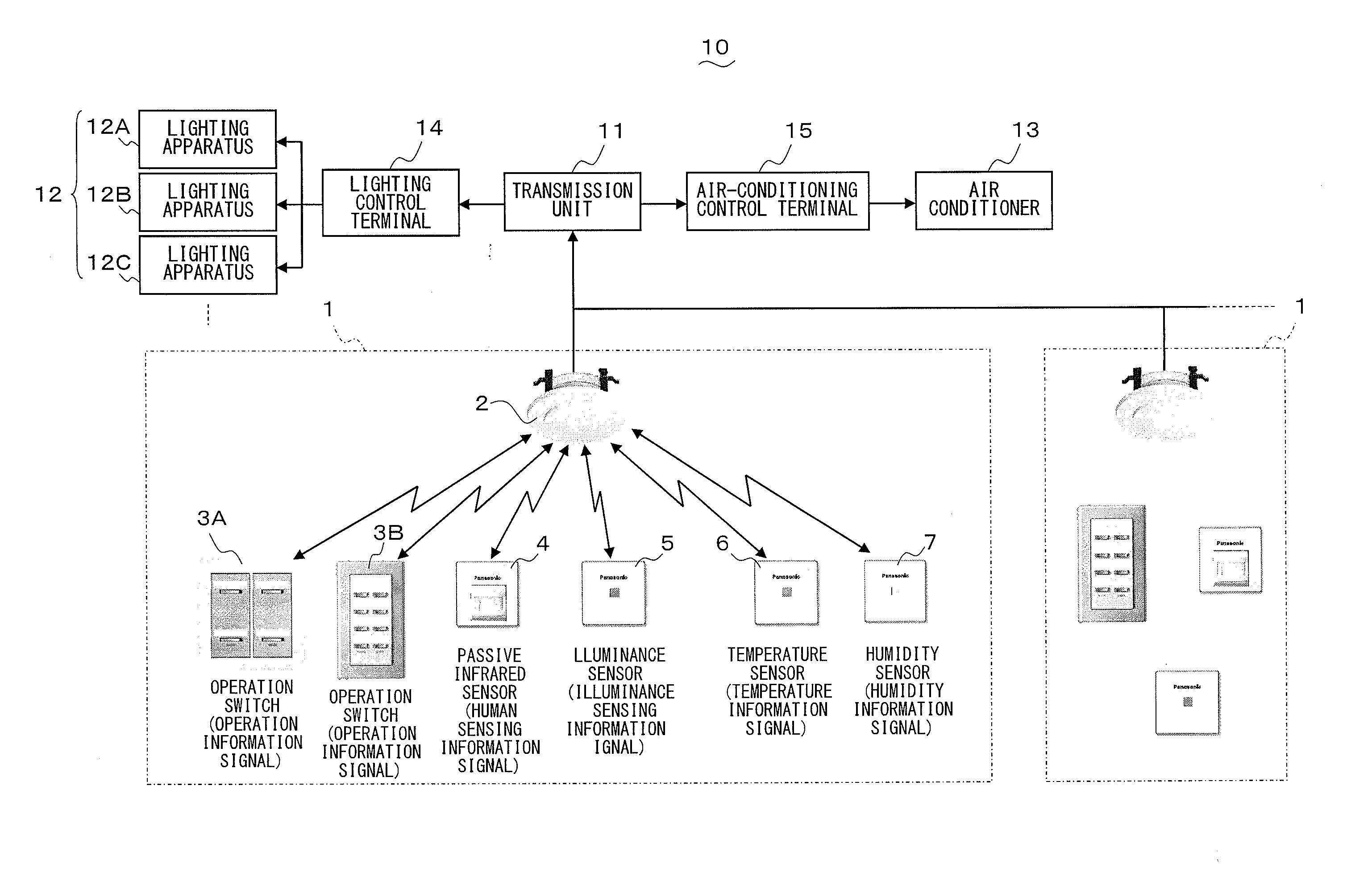 Wireless communication system and wireless slave and master units used therein