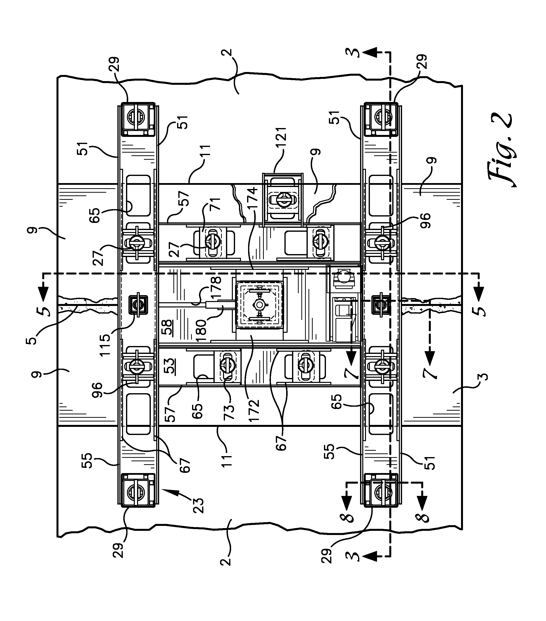 Fragmented slab lifting apparatus and method