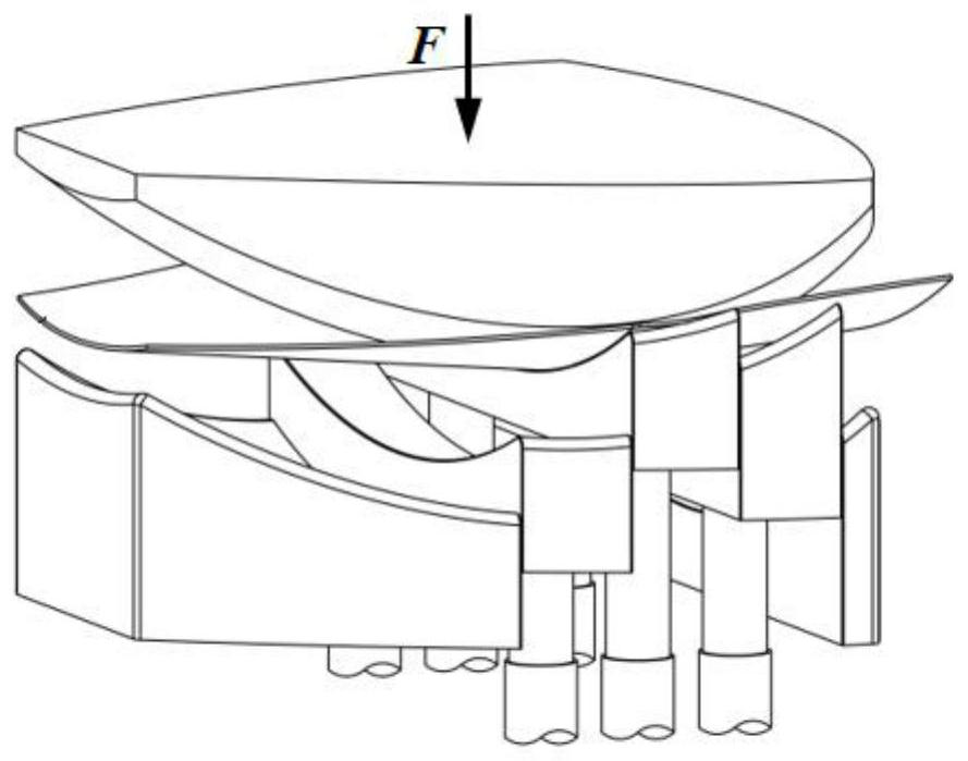 Partition die-pressing forming method for light alloy thin-wall curved surface part