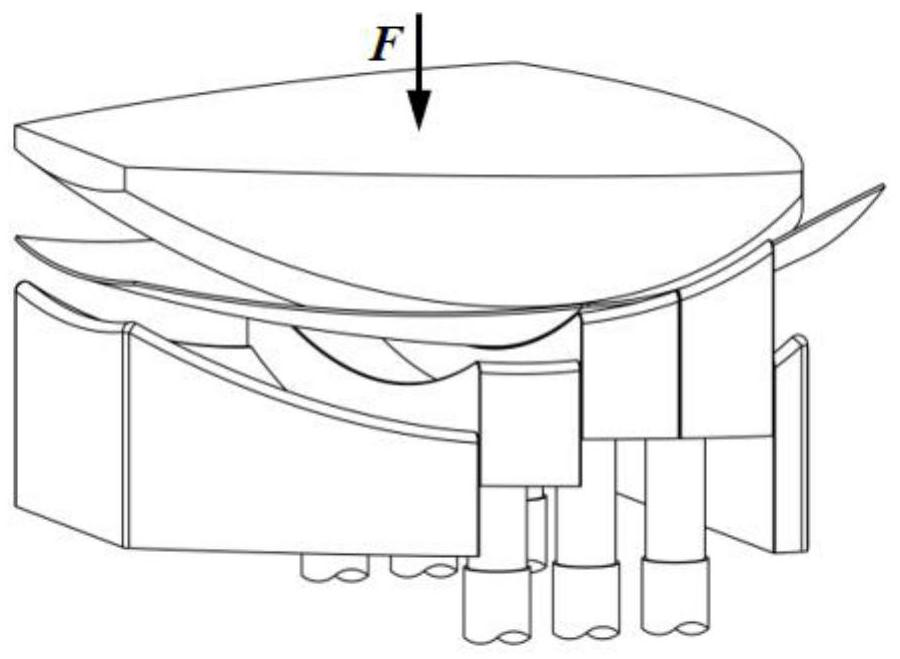 Partition die-pressing forming method for light alloy thin-wall curved surface part