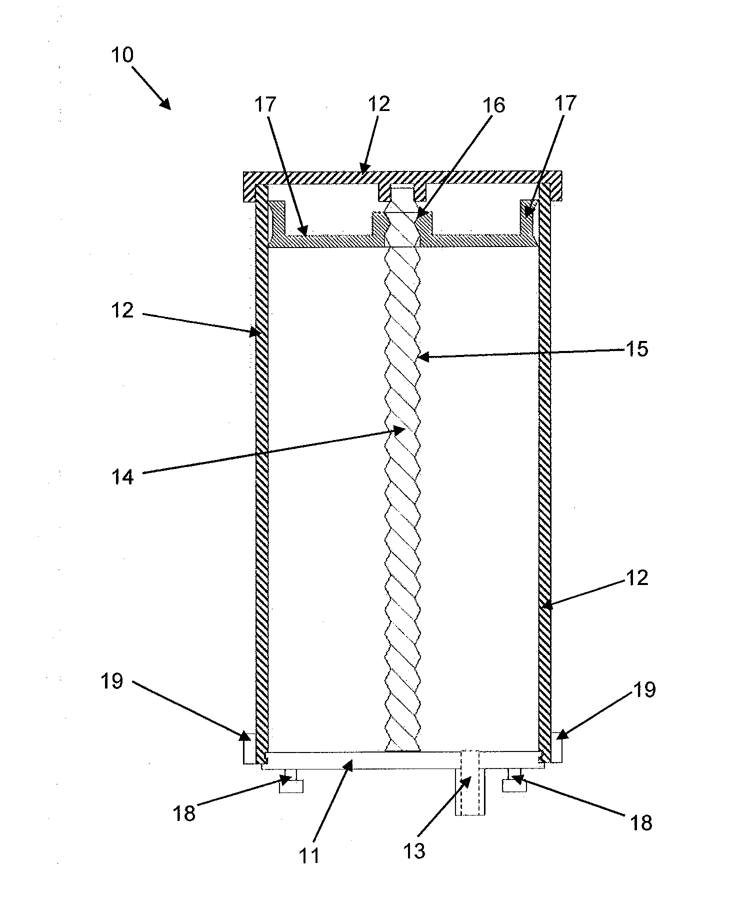 Multi-component mixing system having a rotatable container and container therefor