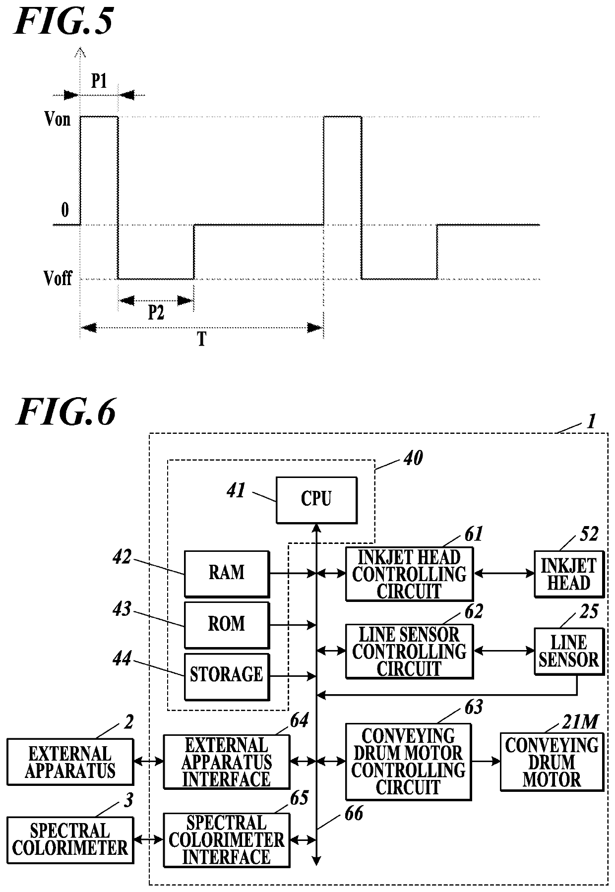 Ink discharge operation adjustment method and inkjet recording device