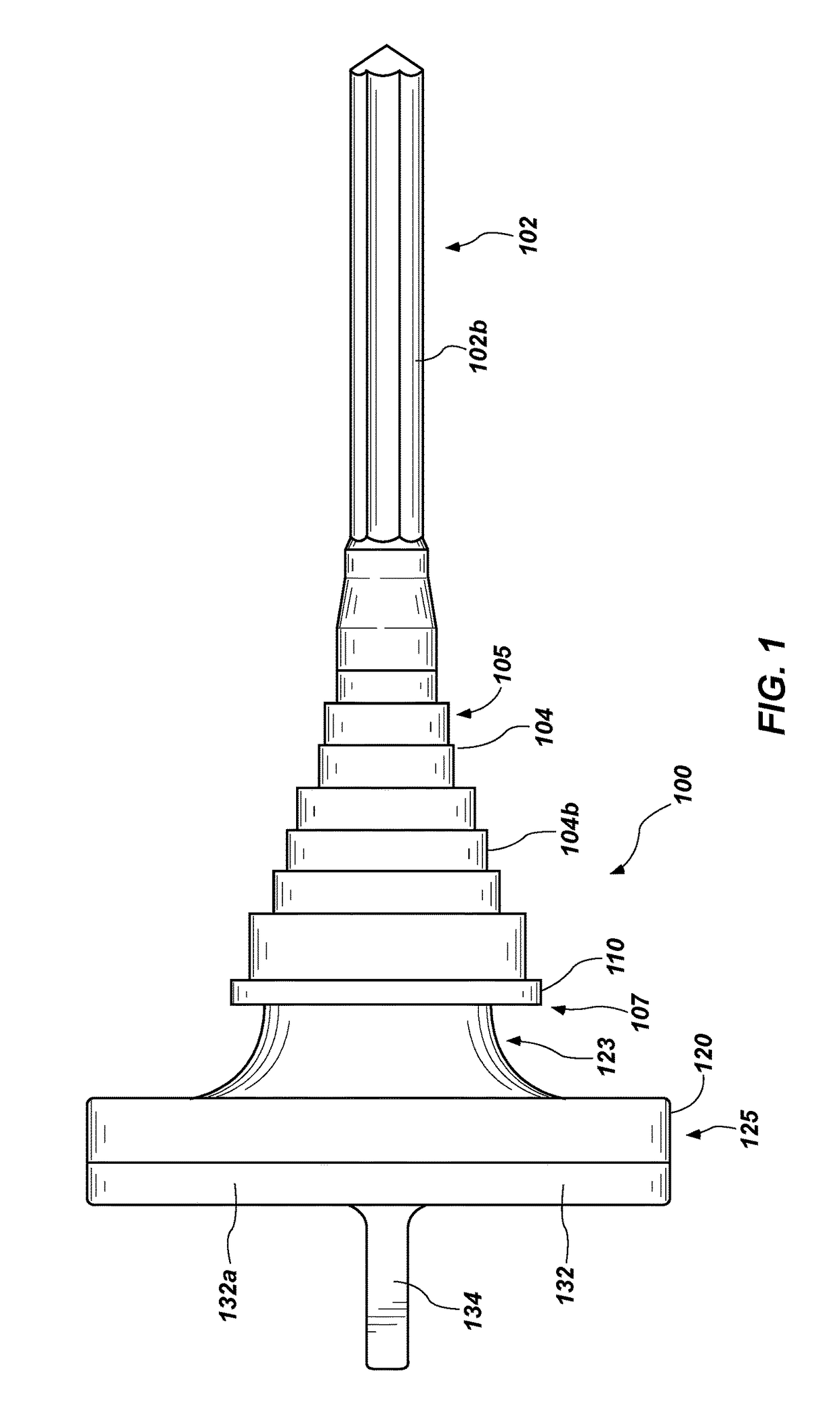 Revision stepped tibial implant