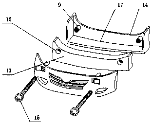 Fixing device for front and rear bumpers of automobile