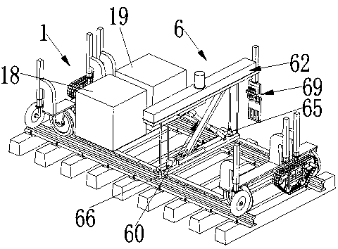 Pretightening-force-adjustable nut automatic installing and detaching device