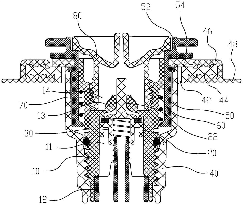 One-way valve with pressure relief protection function