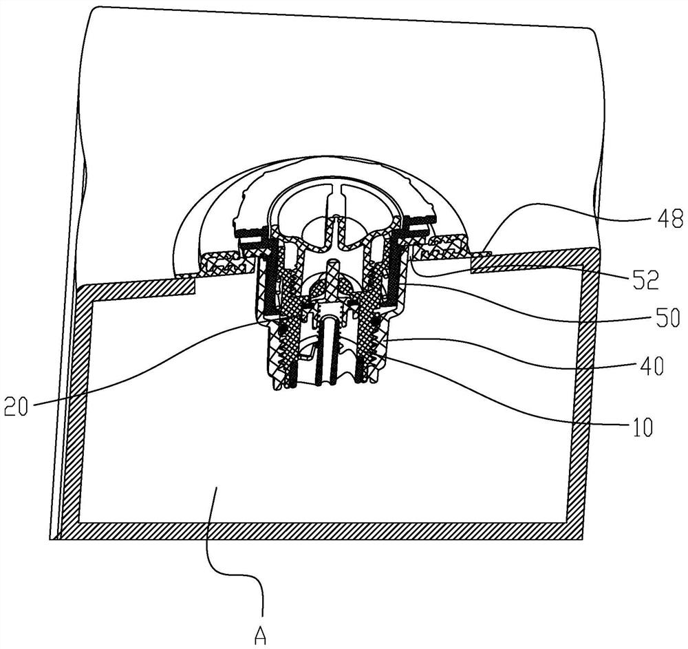 One-way valve with pressure relief protection function