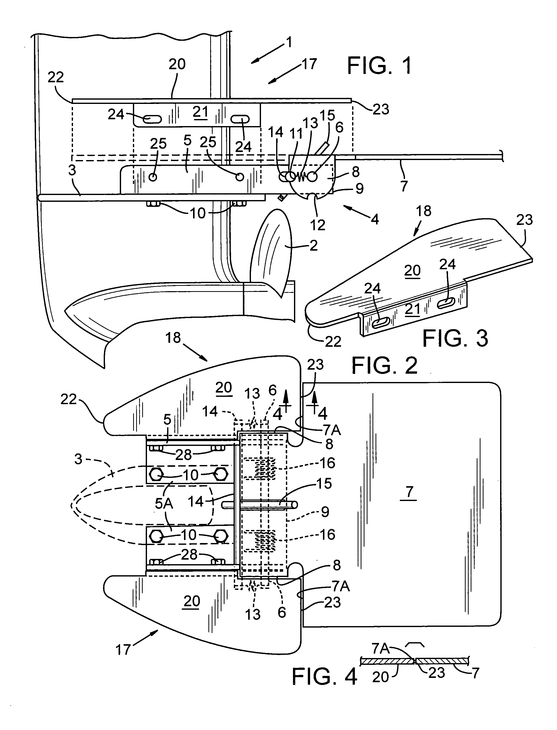 Fins on trolling plate mount