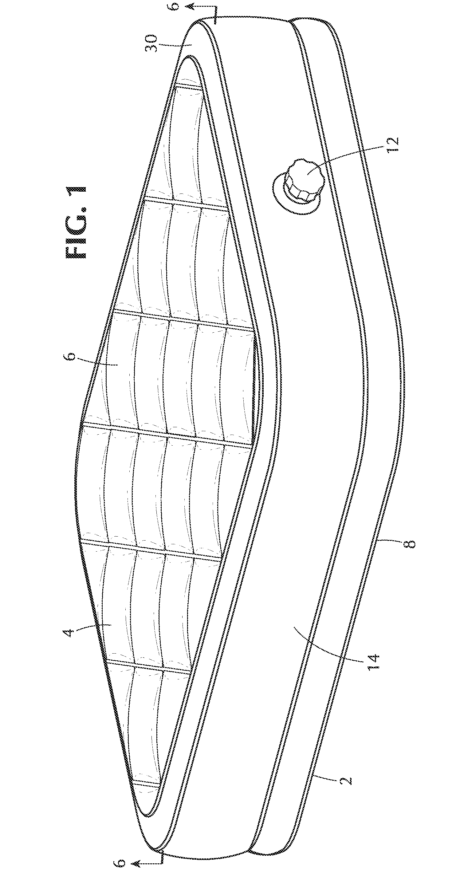 Inflatable bed with cushion cells