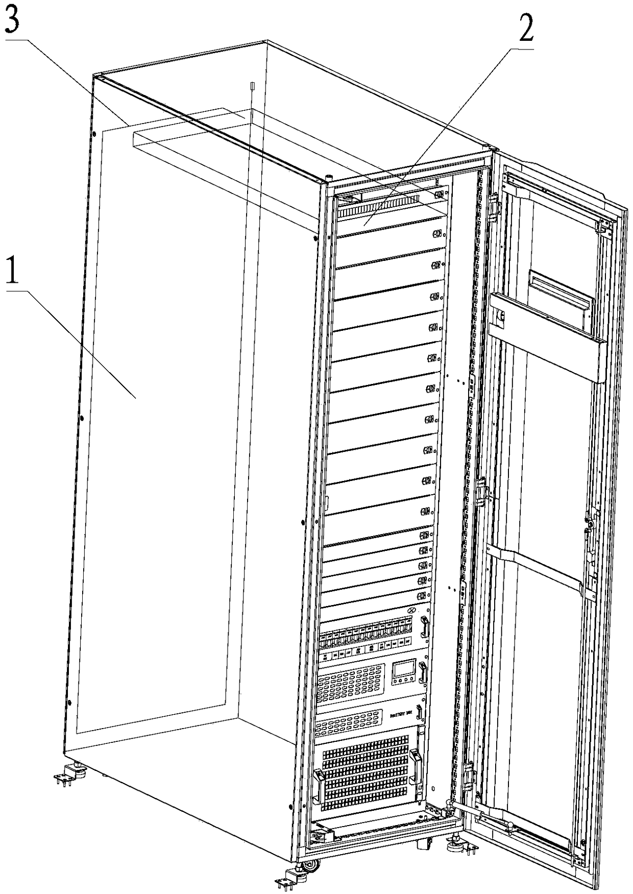 Modularization data center with automatic fire extinguishing apparatus