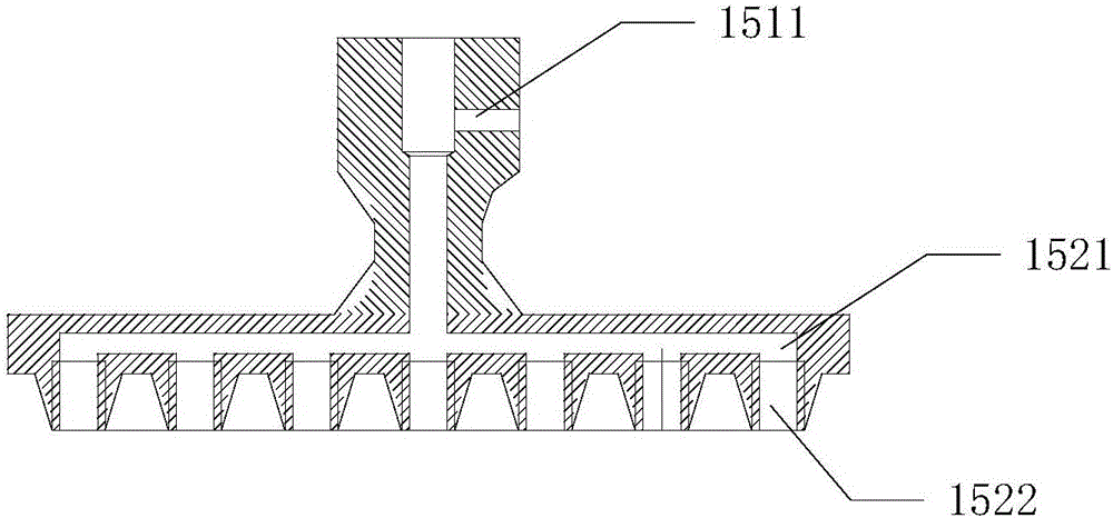 High-frequency vibration device for forming holes on sponge by gang drill