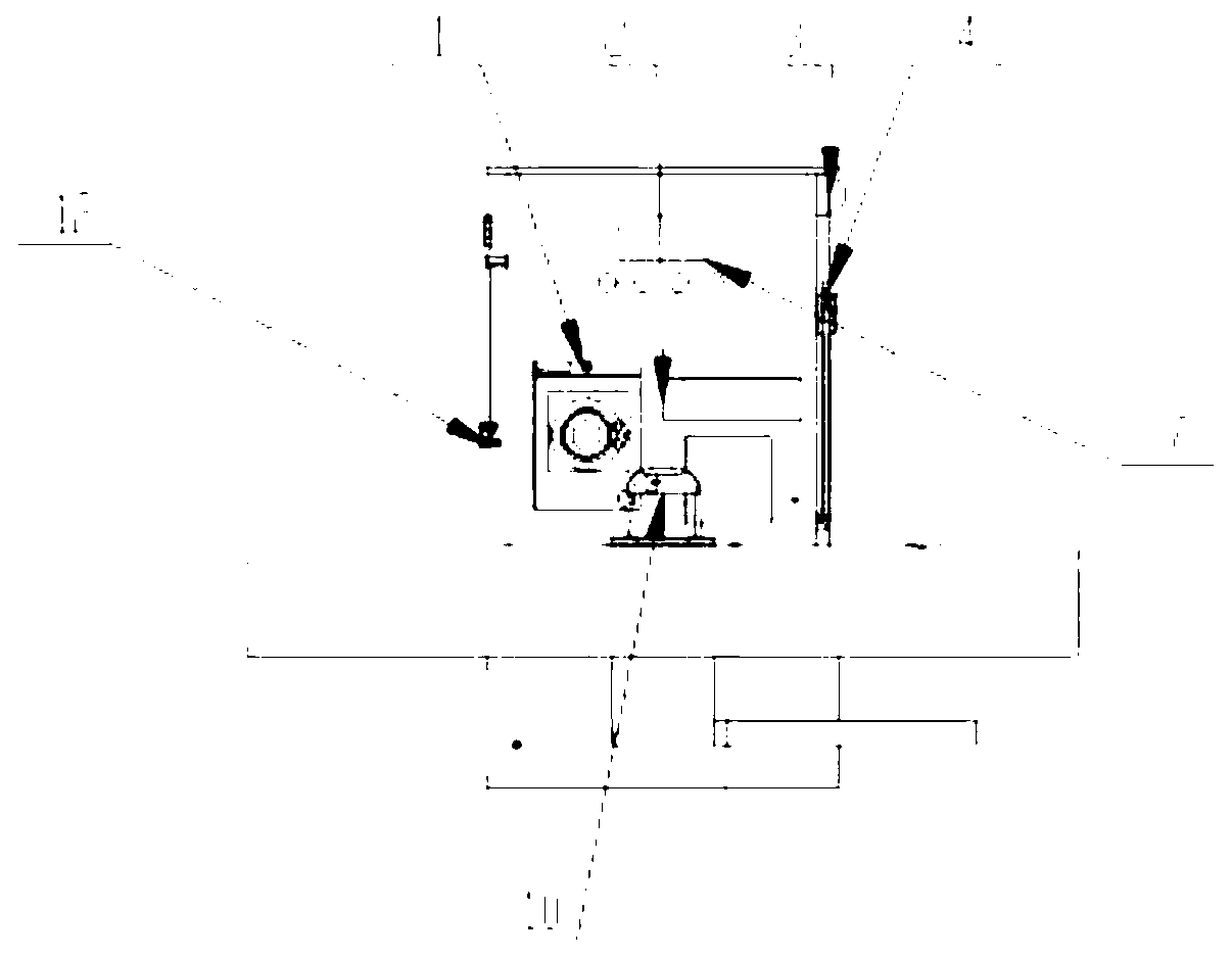 Self-service car washing device and car washing method