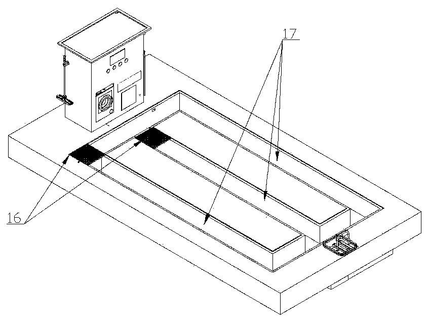 Self-service car washing device and car washing method