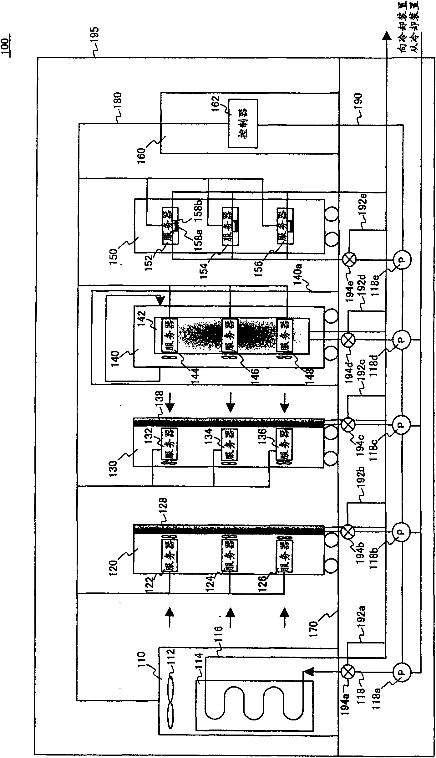 Device and method for promotion of cooling electronic device rack by using a vapor compression system