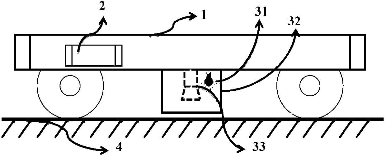 Positioning and guiding system and method based on ground road sign