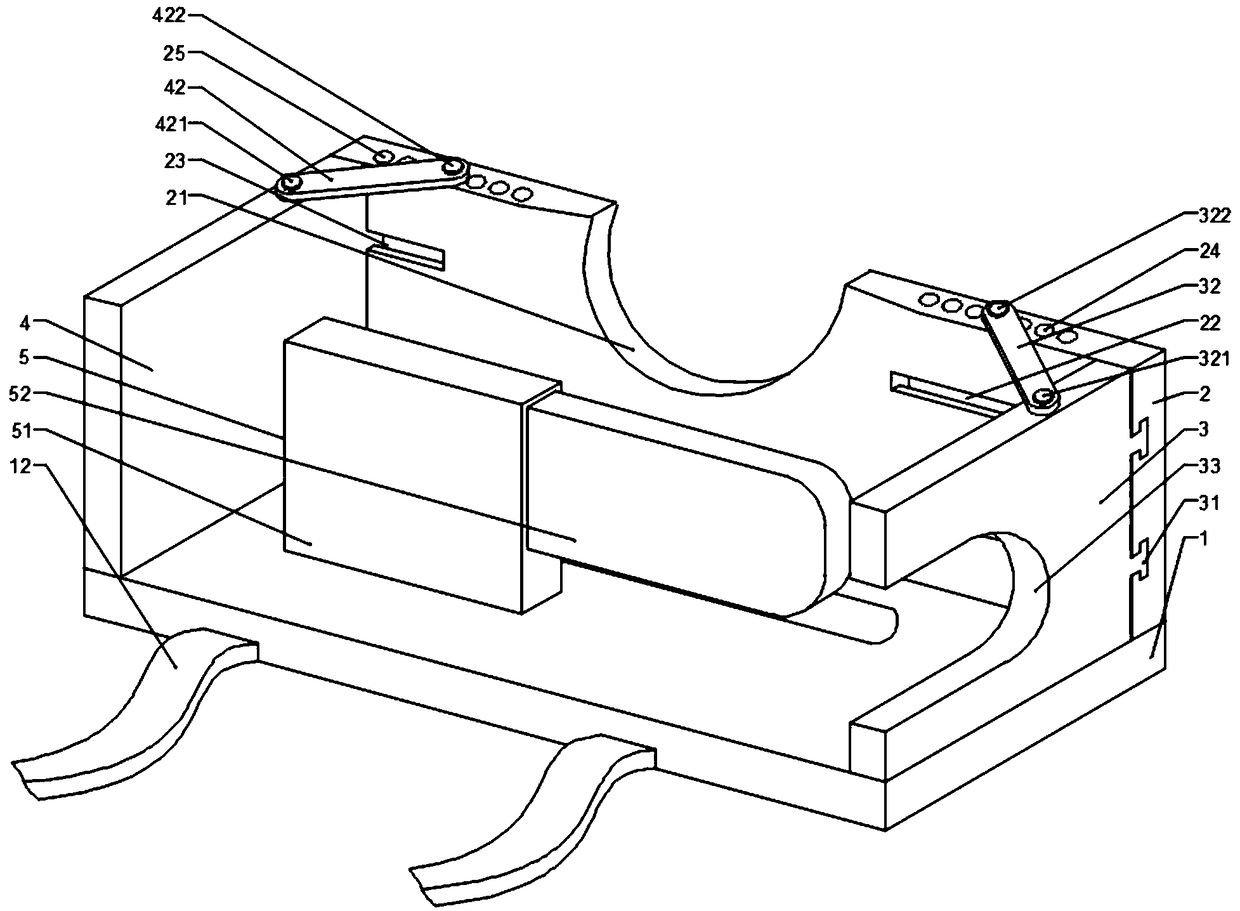 Fixing device for lumbar puncture