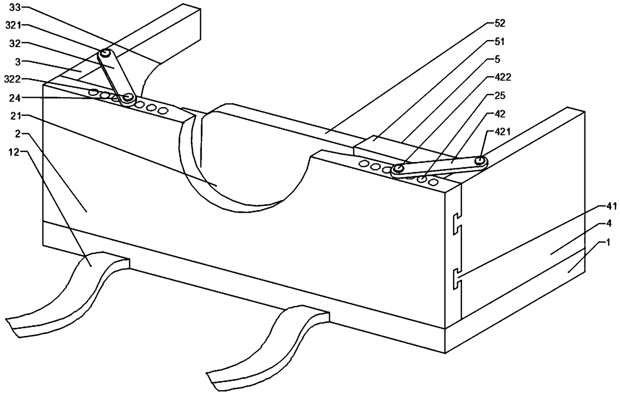 Fixing device for lumbar puncture