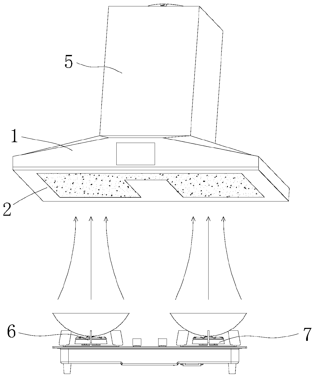 Smoke collecting device and range hood