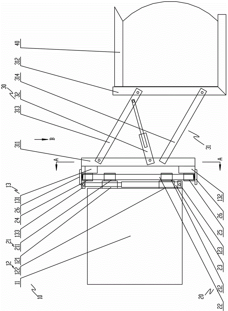 Cab lifting and descending adjustment device and cab lifting and descending adjustment method