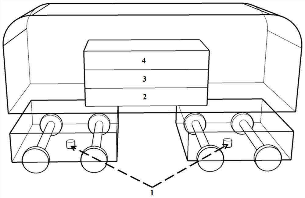 Ballastless track disease detection method and system based on vehicle-mounted acoustic sensing