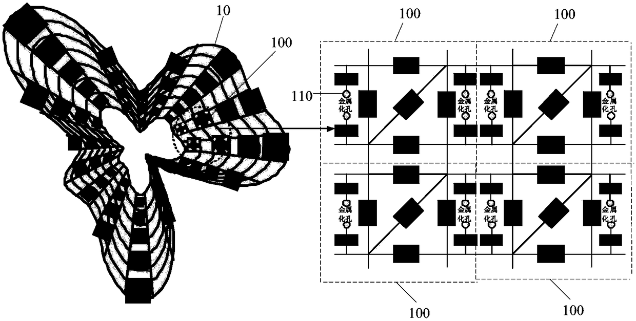 EMP protection invisibility cloak with curvilinear structure