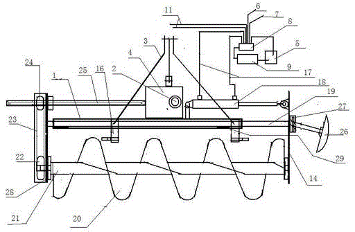 A vine burying and soil clearing machine for grapes