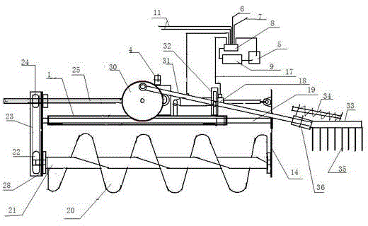 A vine burying and soil clearing machine for grapes