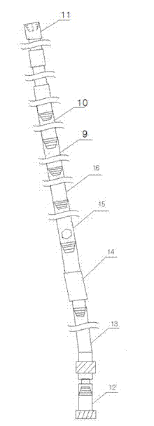 Natural gas horizontal well drilling mechanism