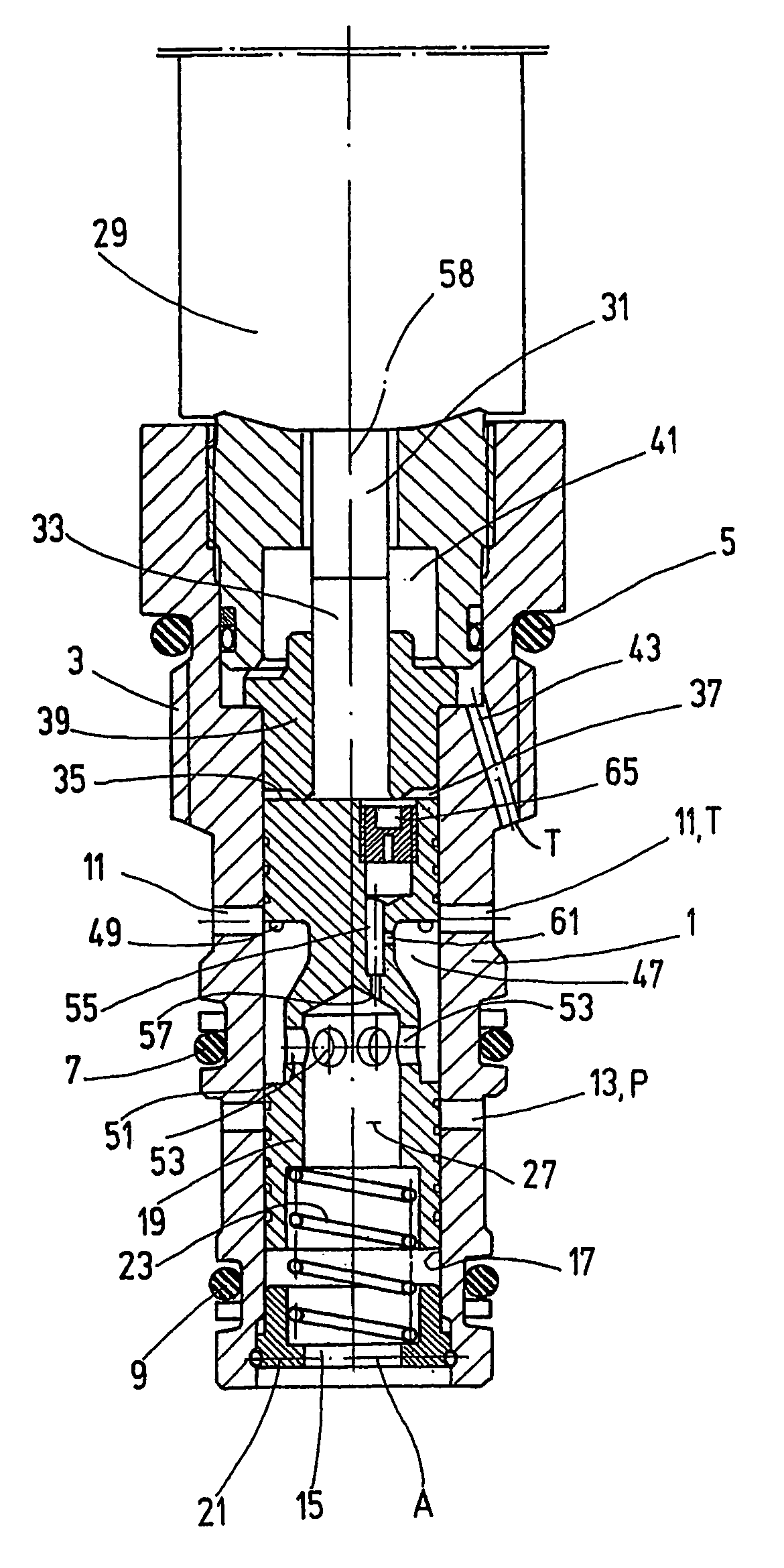 Pressure regulating valve, in particular proportional pressure regulating valve