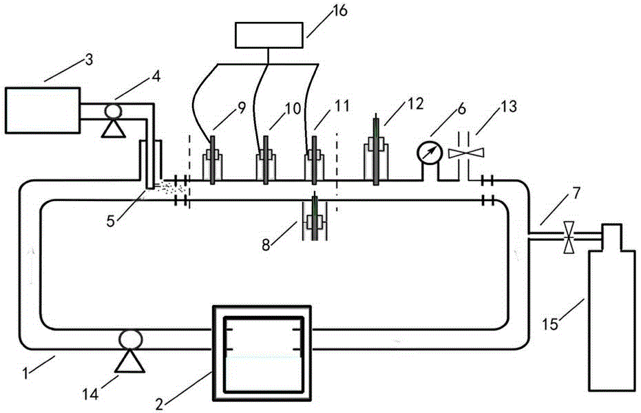 Evaluation testing device of corrosion inhibitor membrane layer of gathering and transportation pipeline