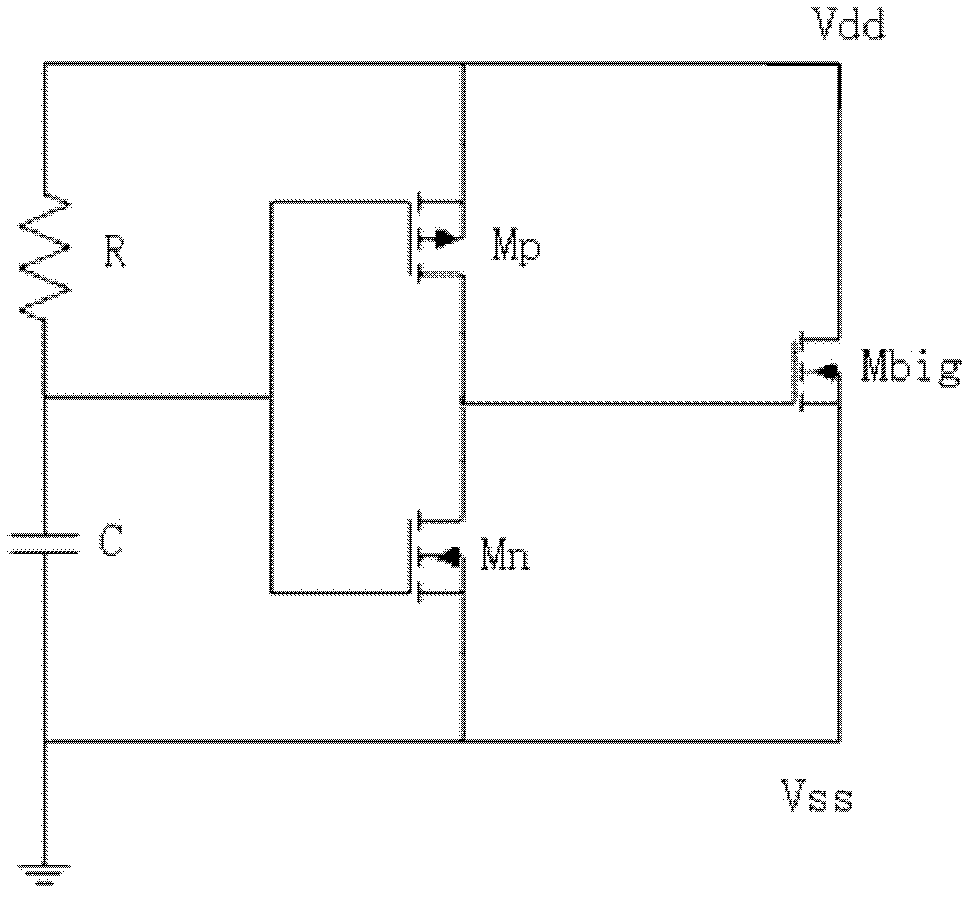 High-reliability power supply clamping ESD (Electronic Static Discharge) protection circuit