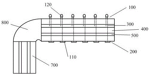 LED (Light Emitting Diode) radiating street lamp