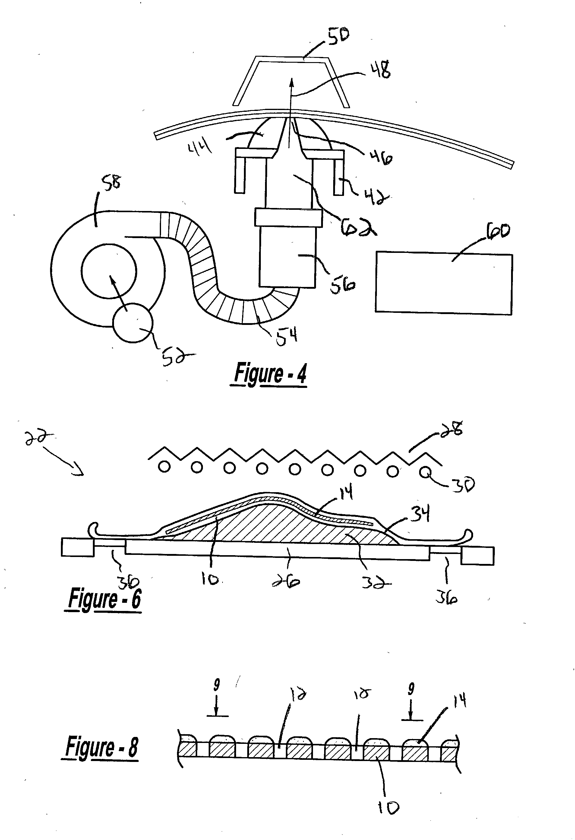 Method and apparatus for applying a film adhesive to a perforated panel