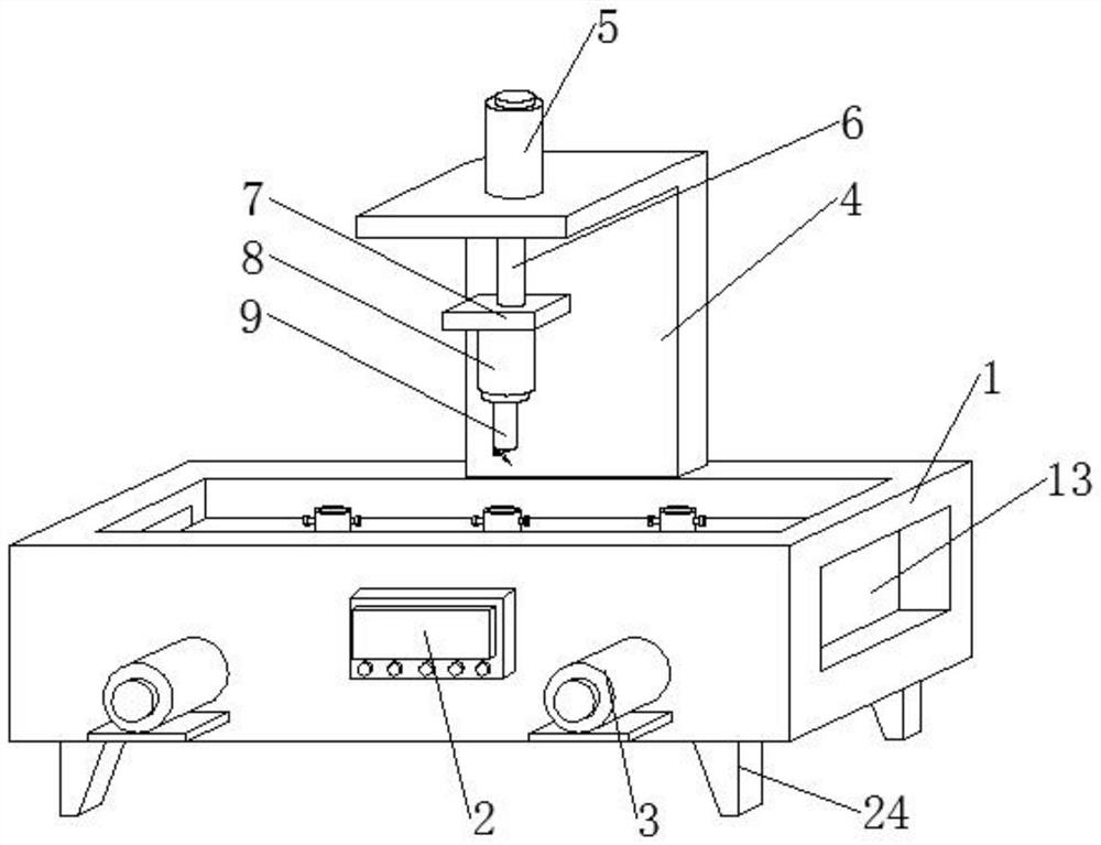 Marking machine sliding positioning marking device for gas discharge tube machining