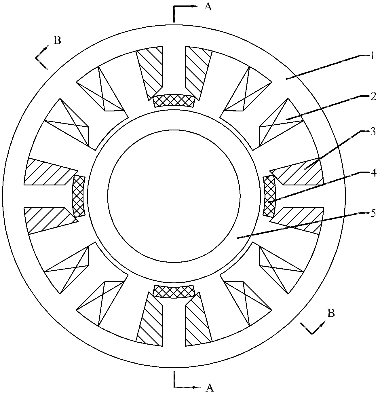 Hybrid Excitation Shaft Radial Magnetic Suspension Bearing